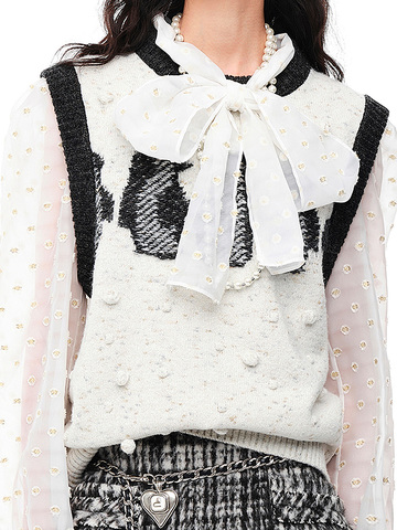 Penguin Bi-Color Knit Vest