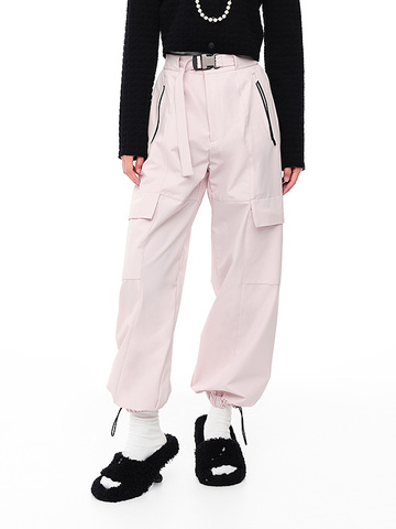 Sporty Pink Cargo Pants