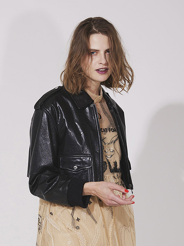 Mannish Leather Jacket