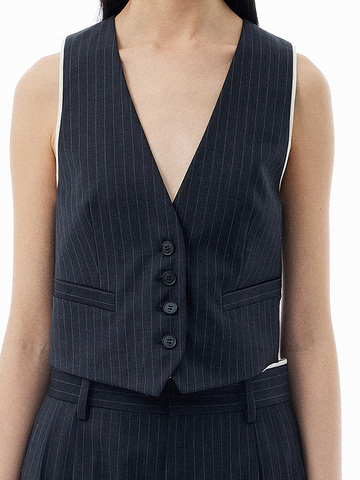 Pin-Stripe Vest