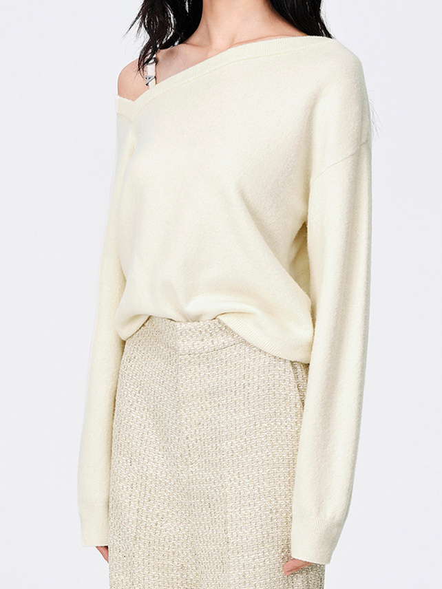 One-Shoulder Design Knit