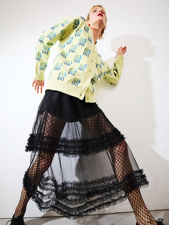Tulle Design Skirt - DAZZLE FASHION(ダズルファッション)／d'zzit 