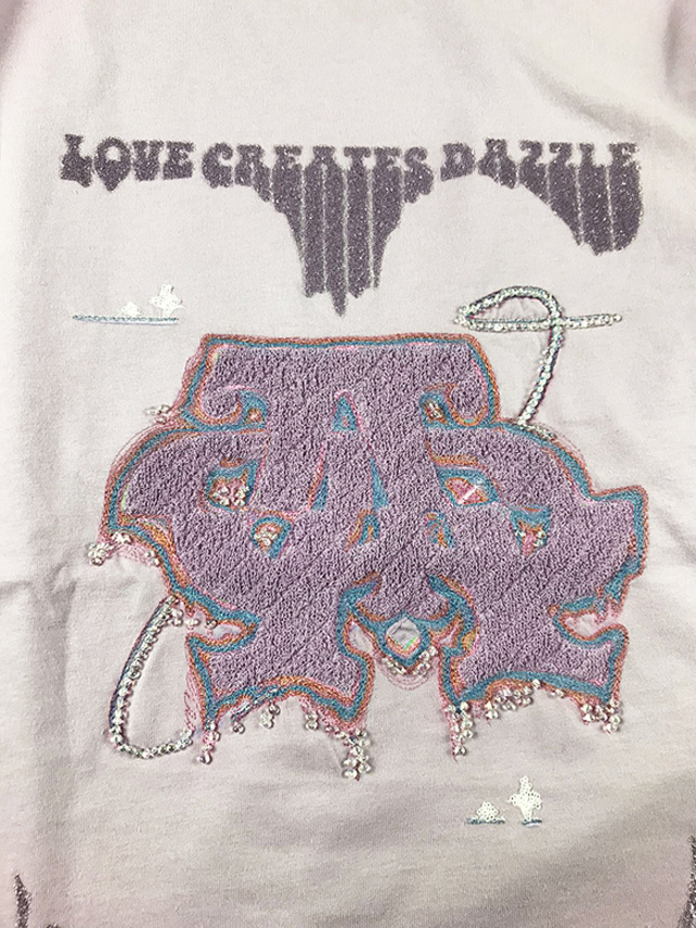 Embroidery & Beads Design T-Shirt