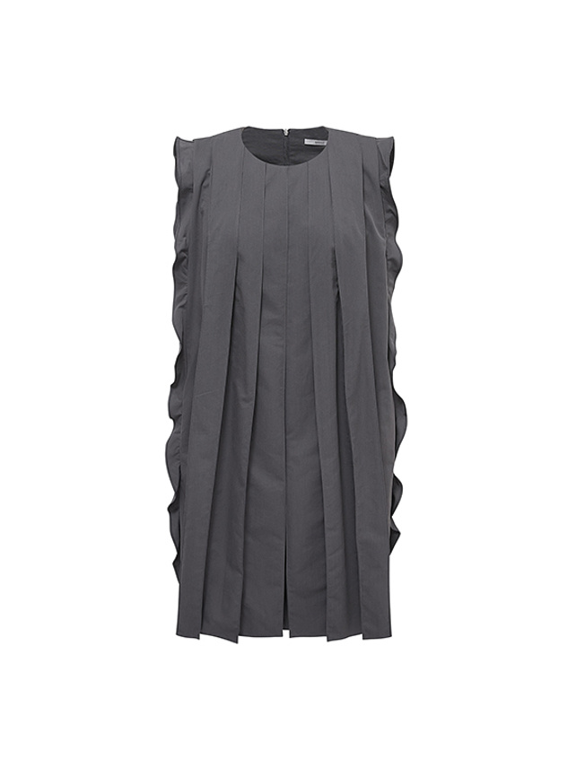 Frill Design Tuck Dress - DAZZLE FASHION(ダズルファッション)／d