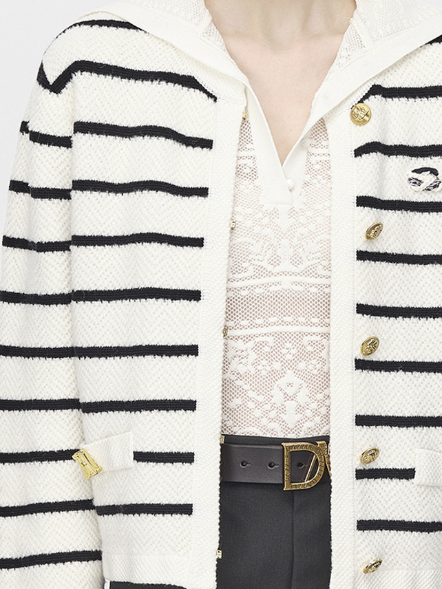 Stripe Knit Cardigan - DAZZLE FASHION(ダズルファッション)／d'zzit