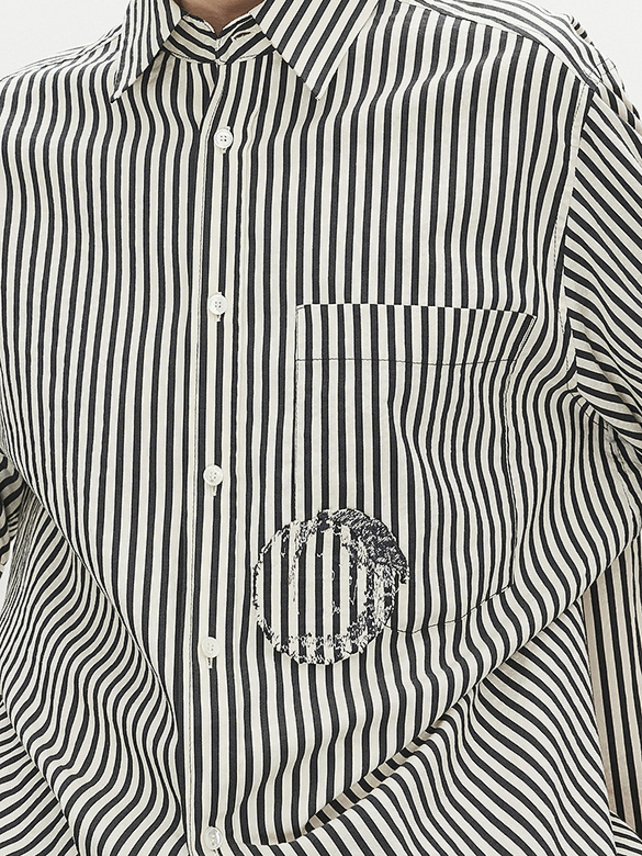 Stripe Half Sleeves Shirt