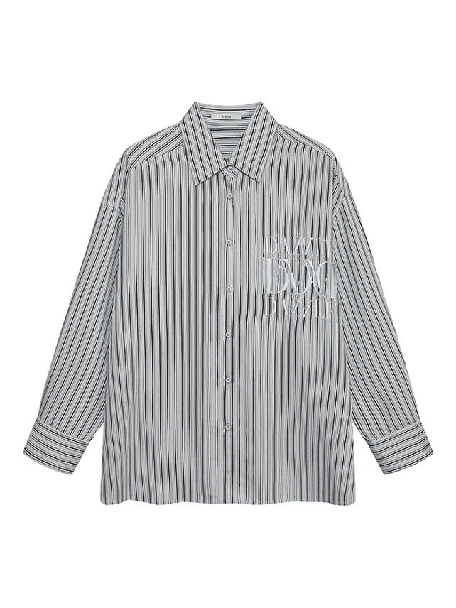 Embroidery Stripe Shirt