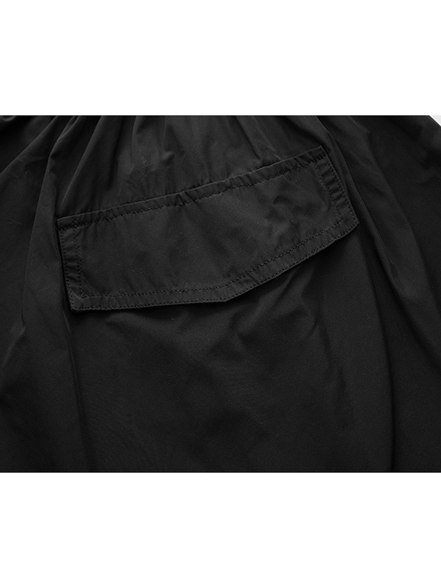 Waist Logo Tape Taffeta Skirt