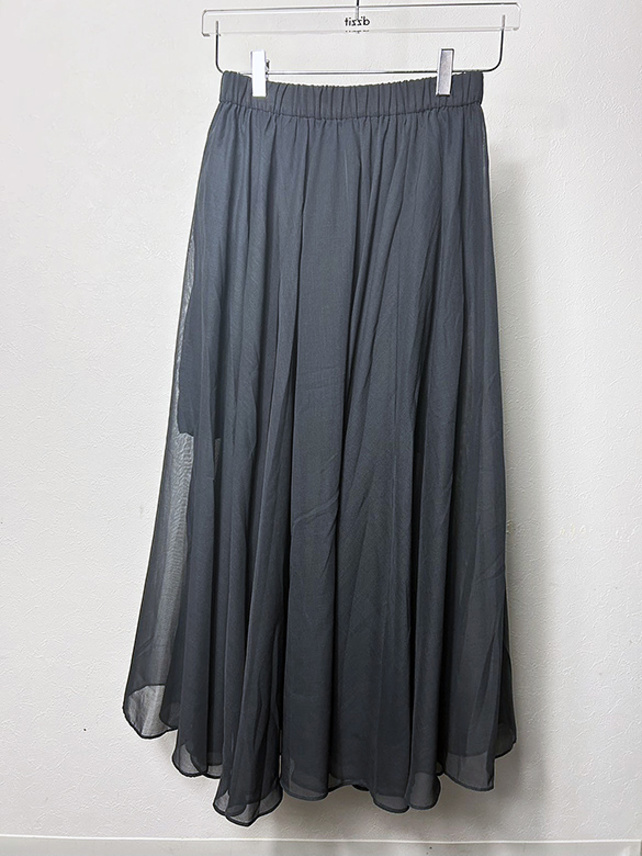 Sheer Chiffon Drape Skirt - DAZZLE FASHION(ダズルファッション)／d 