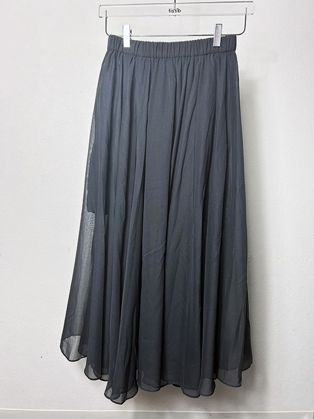 Sheer Chiffon Drape Skirt