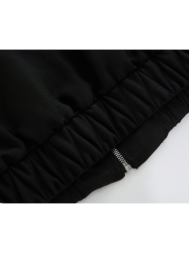 Reversible Zipper Sleeveless Blouson