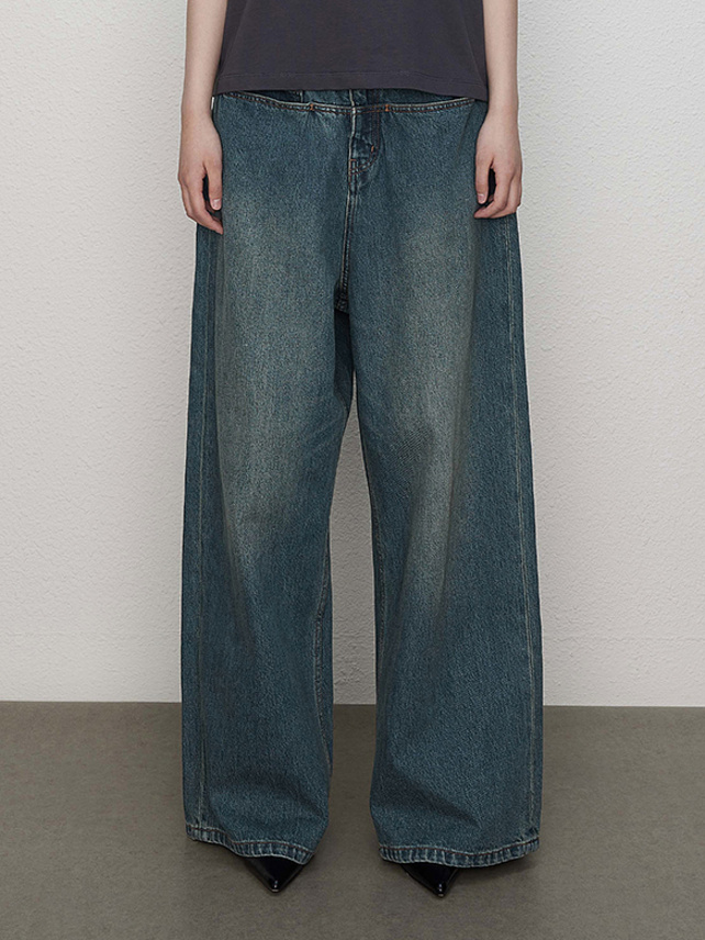 Waist Tape Denim Pants