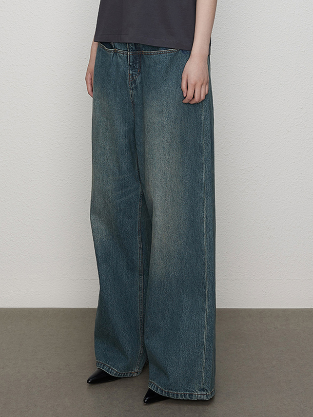 Waist Tape Denim Pants