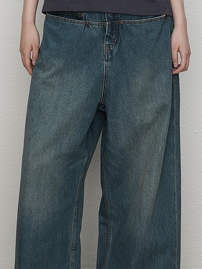 Waist Tape Denim Pants