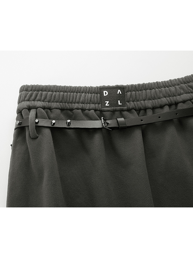 Belted Sweat Skirt