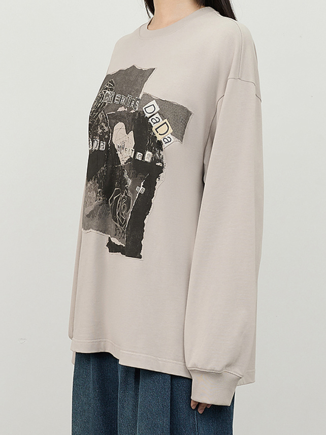 Rock Photo Patch Long Sleeves T-Shirt