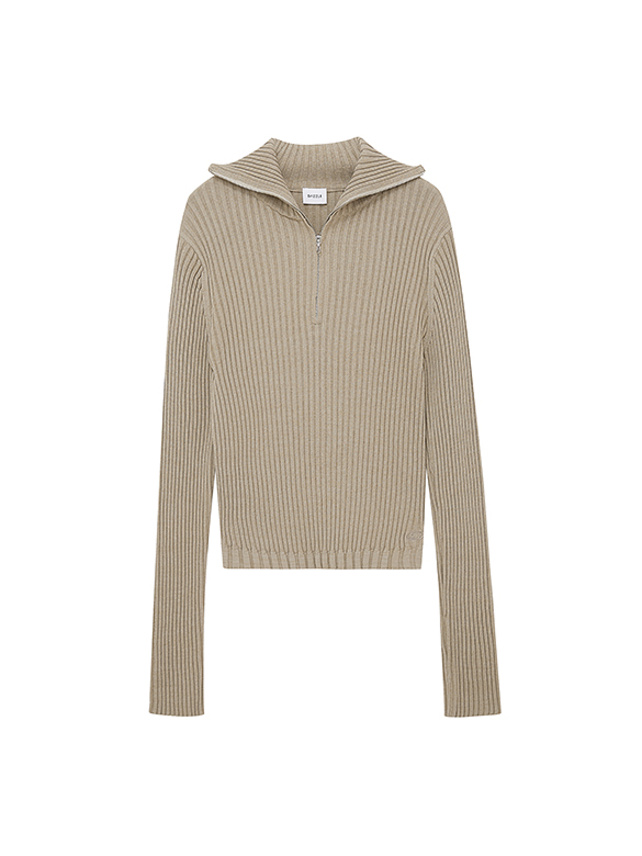 Zipper Rib Knit