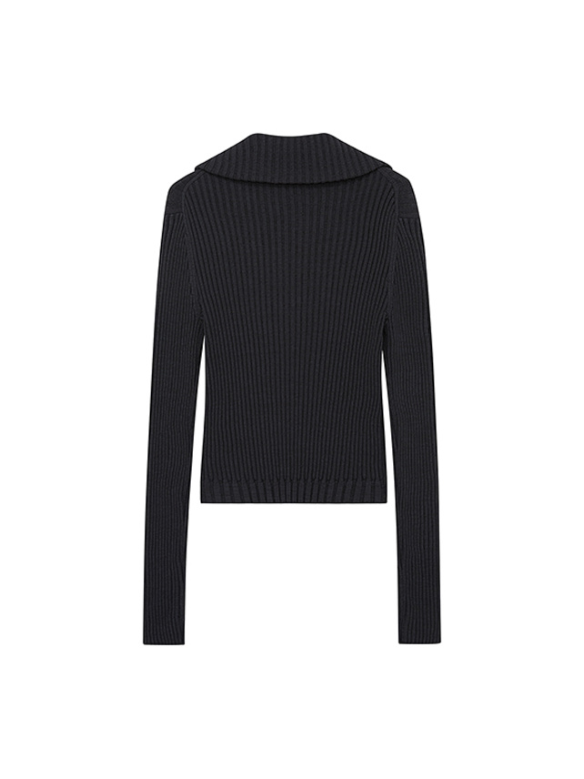 Zipper Rib Knit