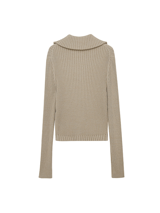 Zipper Rib Knit