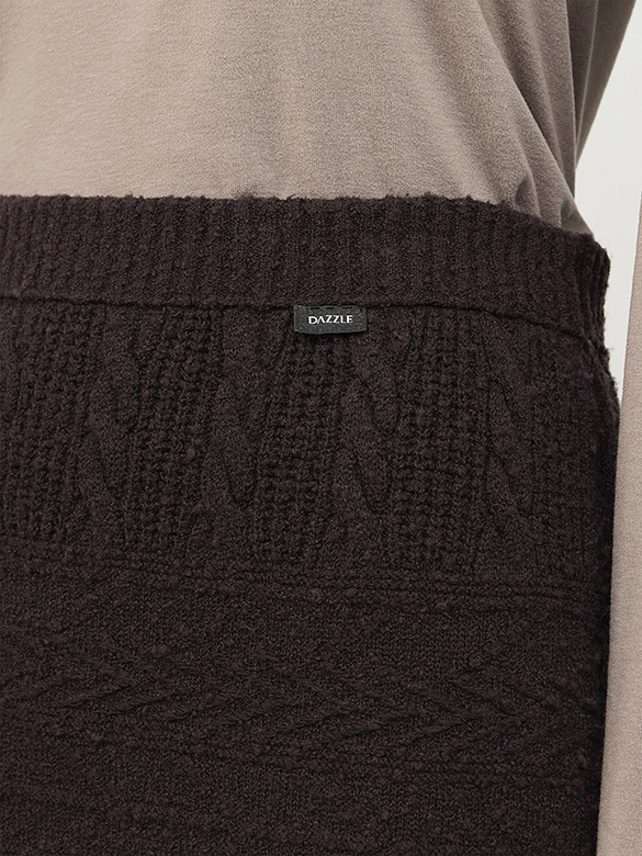 Damage Knit Skirt