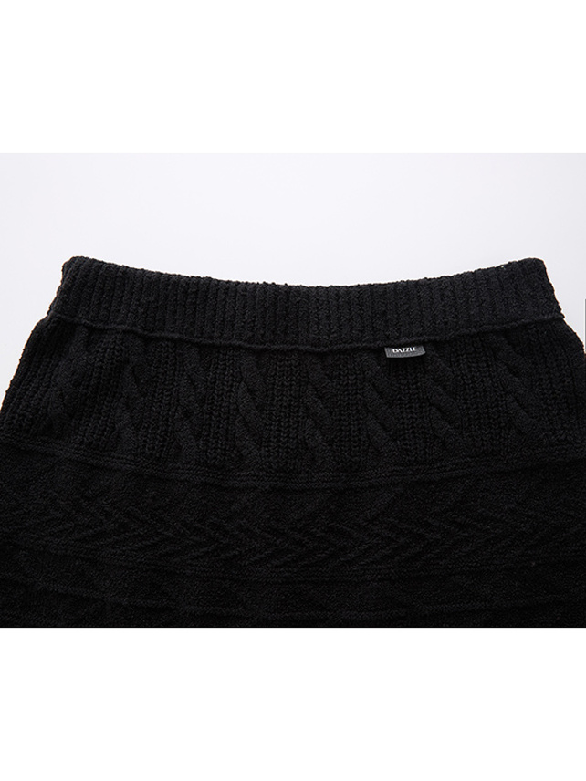 Damage Knit Skirt