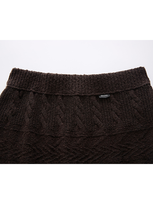 Damage Knit Skirt