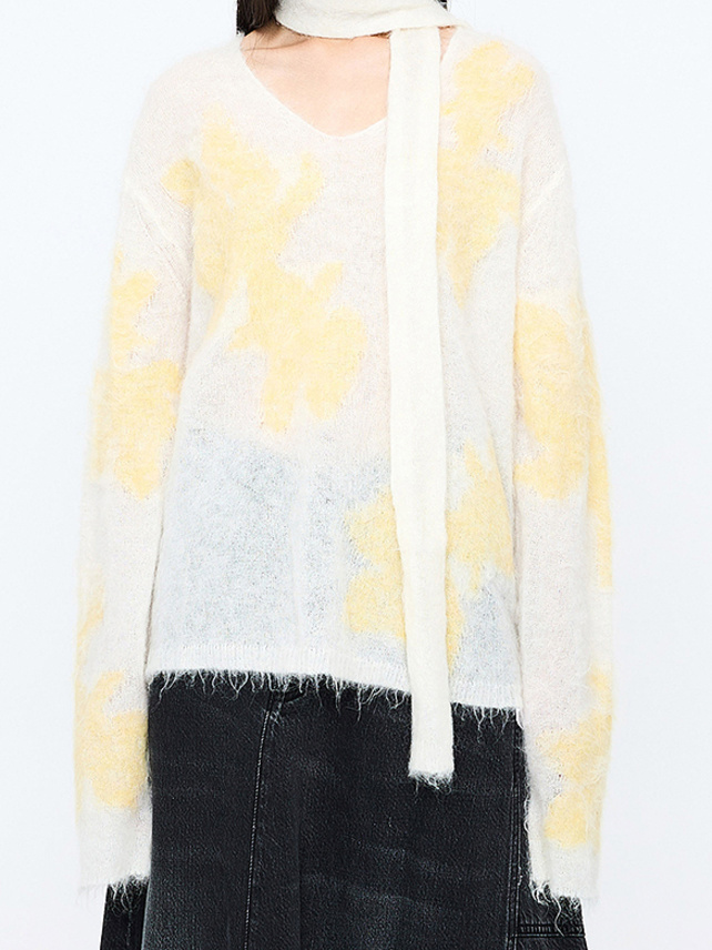 Stole Mohair Knit