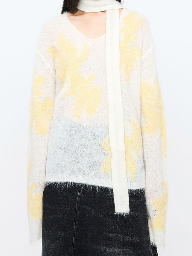 Stole Mohair Knit