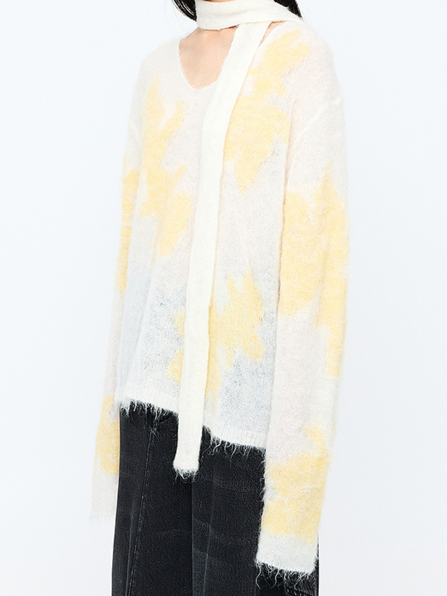 Stole Mohair Knit