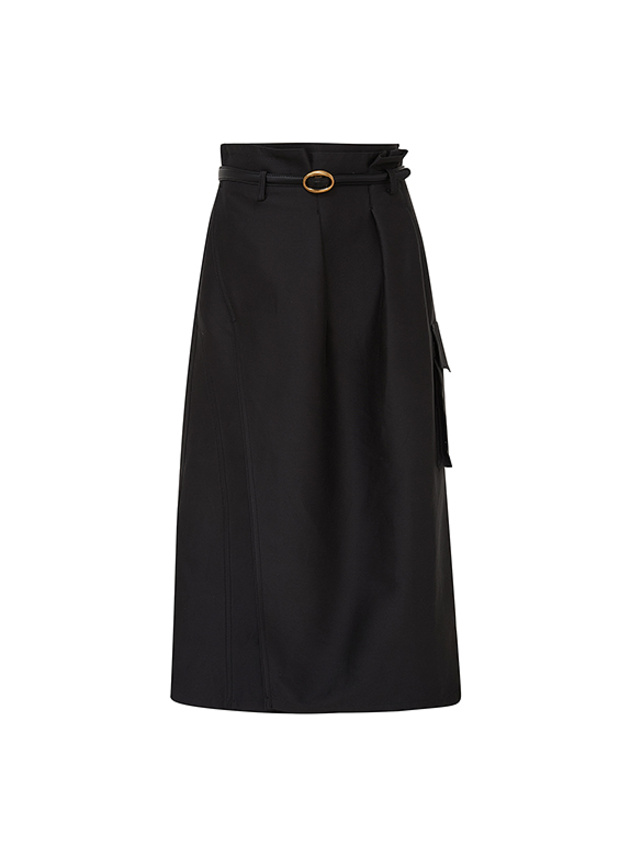 Belted Cargo Skirt