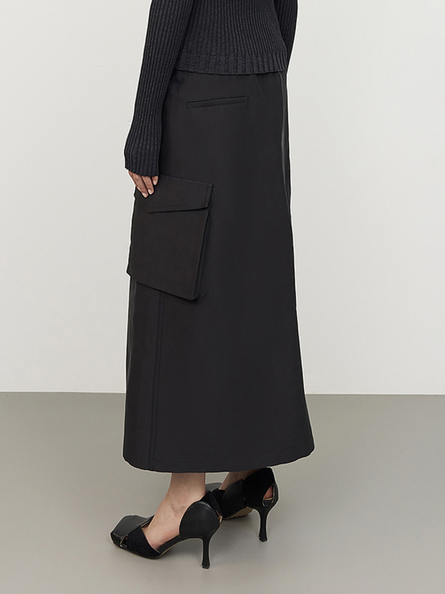 Belted Cargo Skirt