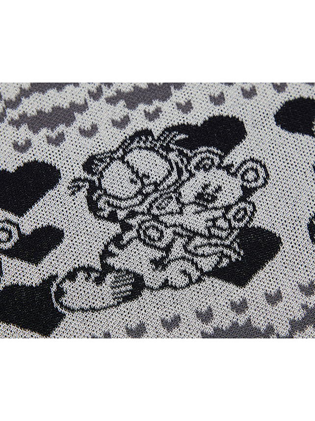 Comic Printed Knit Cardigan