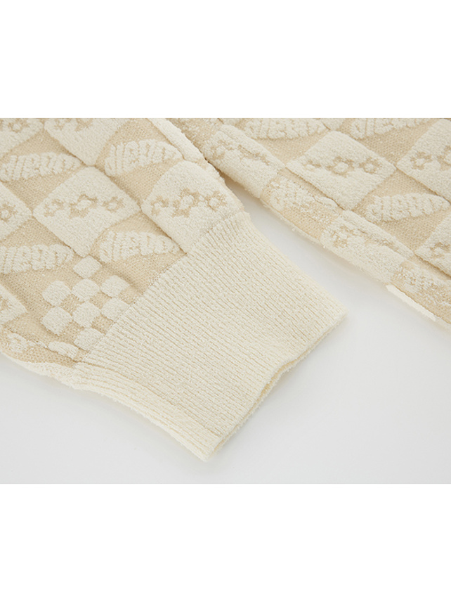 Design Pattern knit Cardigan