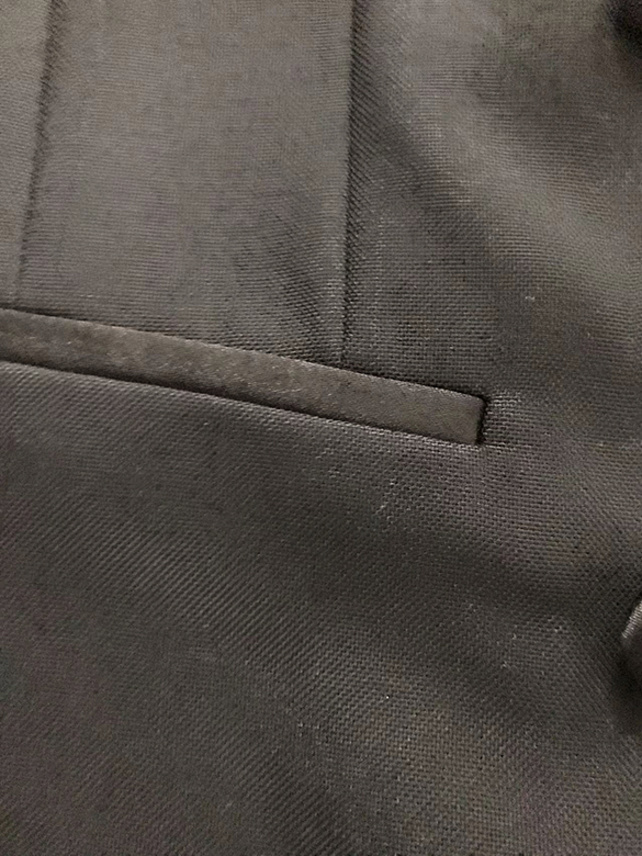 Mix Fabric Lapel Jacket