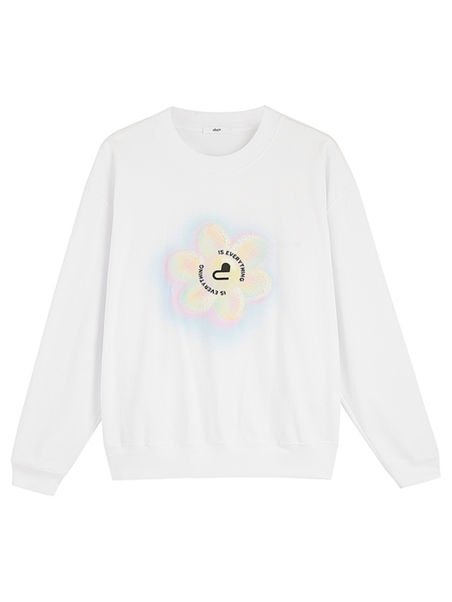 Flower Design Sweatshirt