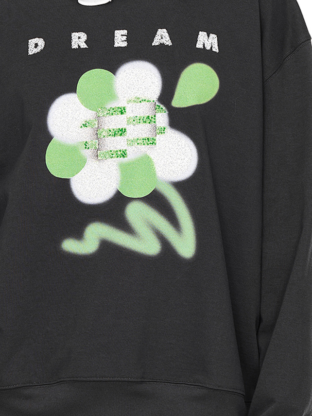 Flower Design Sweatshirt