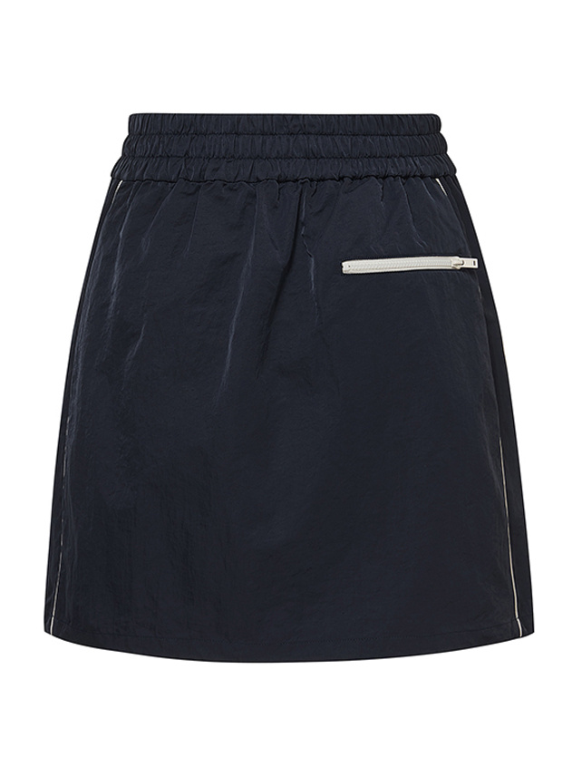 Nylon Combination Denim Skirt