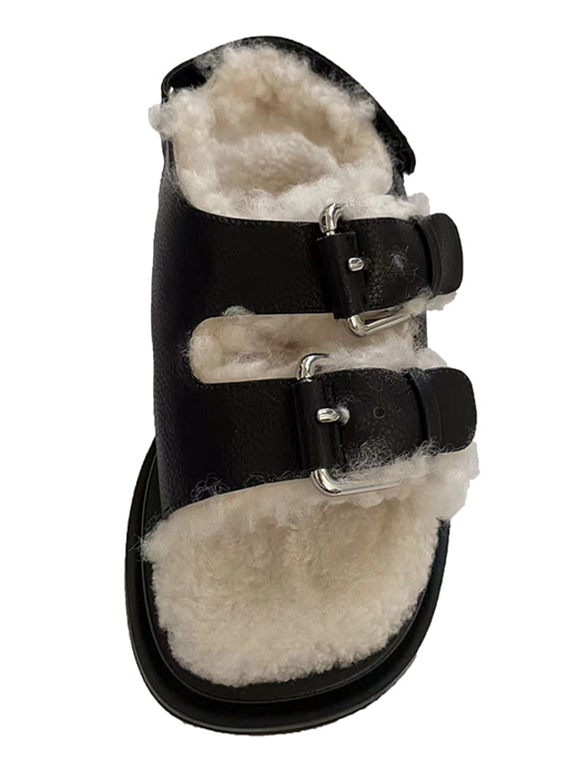 Fur Sandals