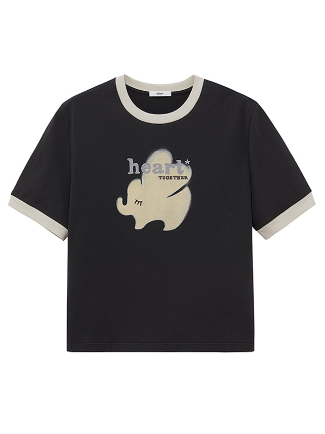 Bi-Color Piping Elephant T-Shirt