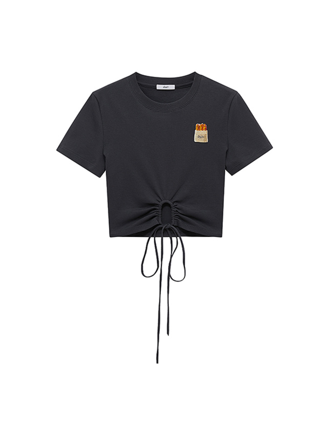 Code Design Short Length T-Shirt