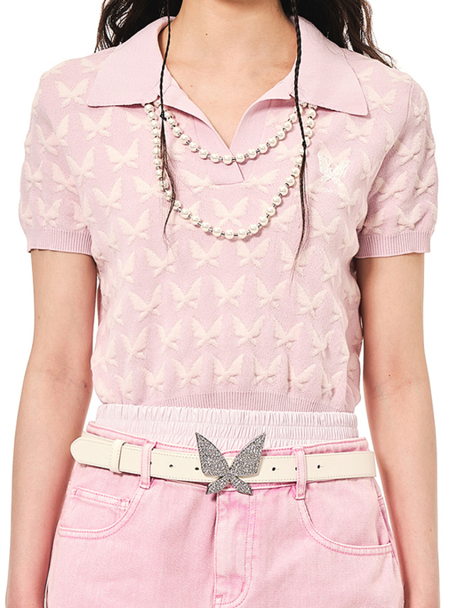 Butterfly Polo Knit