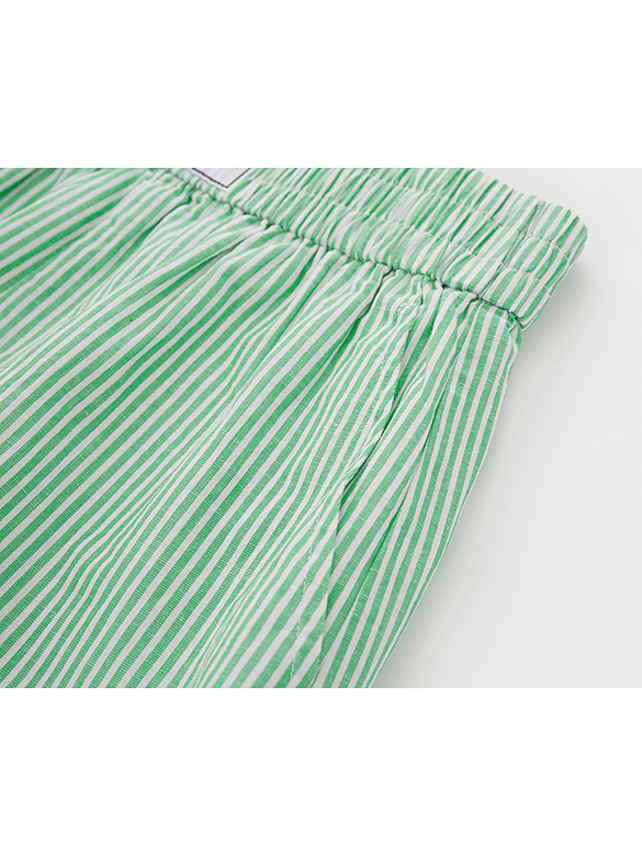 Pin Stripe Green Short Pants