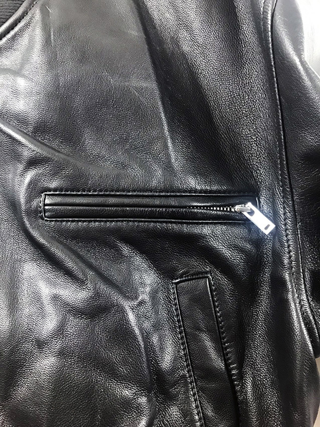 Lamb Leather Zip Blouson