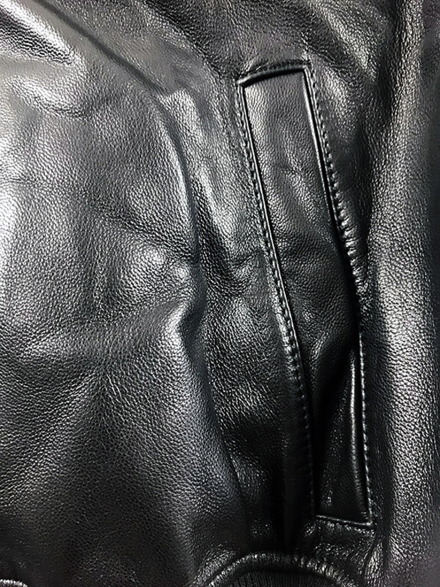 Lamb Leather Zip Blouson