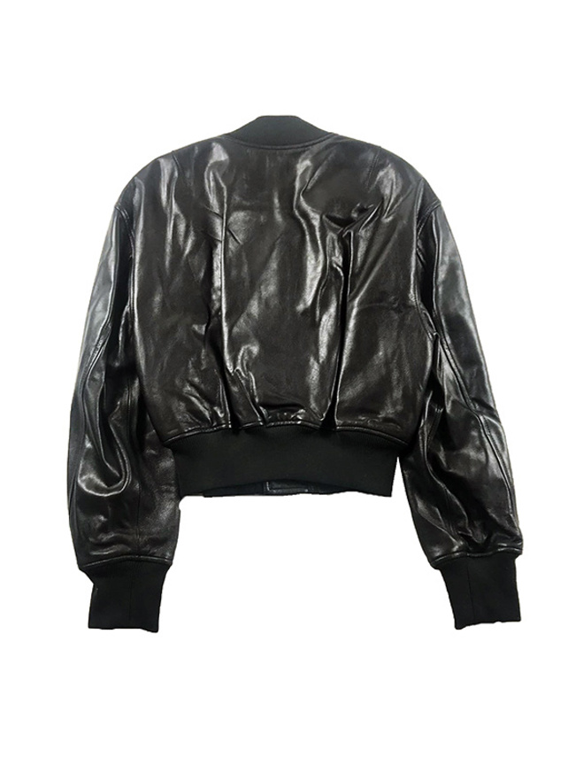 Lamb Leather Zip Blouson