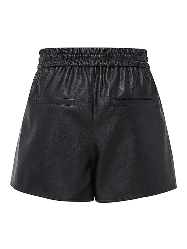Fake Leather Short Pants - DAZZLE FASHION(ダズルファッション
