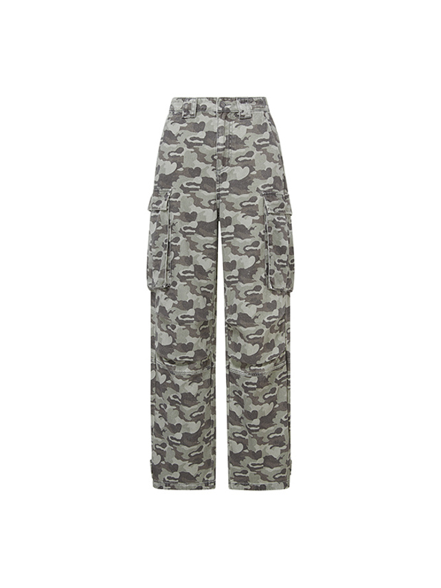 Camouflage Cargo Denim Pants - DAZZLE FASHION(ダズルファッション