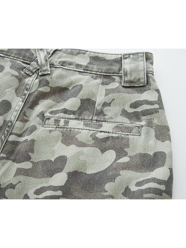 Camouflage Cargo Denim Pants - DAZZLE FASHION(ダズルファッション