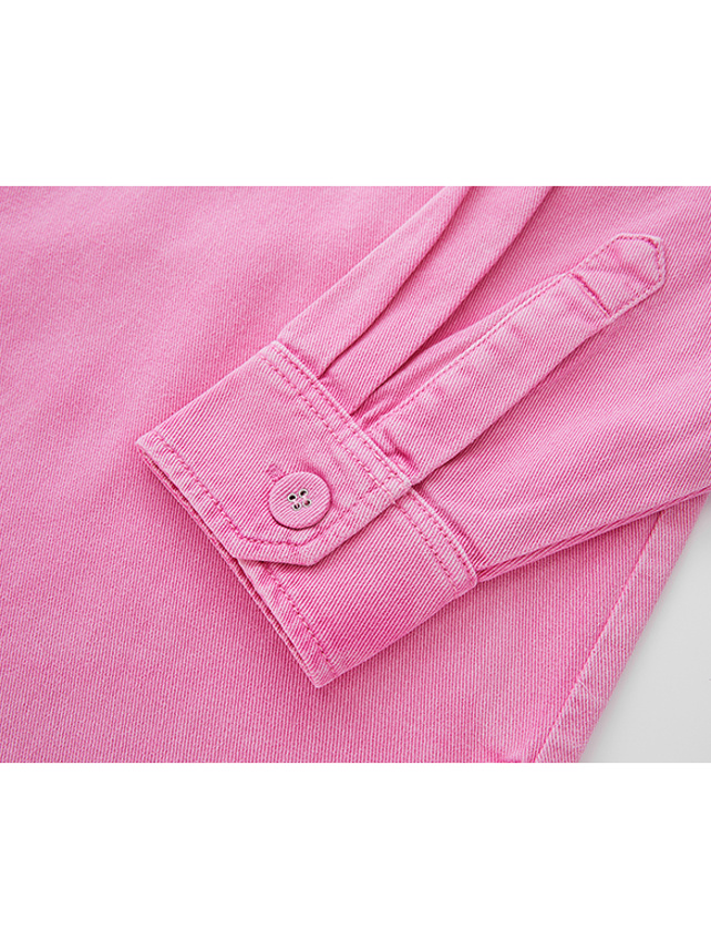 Pink Denim Shirt - DAZZLE FASHION(ダズルファッション)／d'zzit