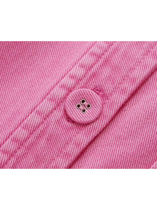 Pink Denim Shirt - DAZZLE FASHION(ダズルファッション)／d'zzit